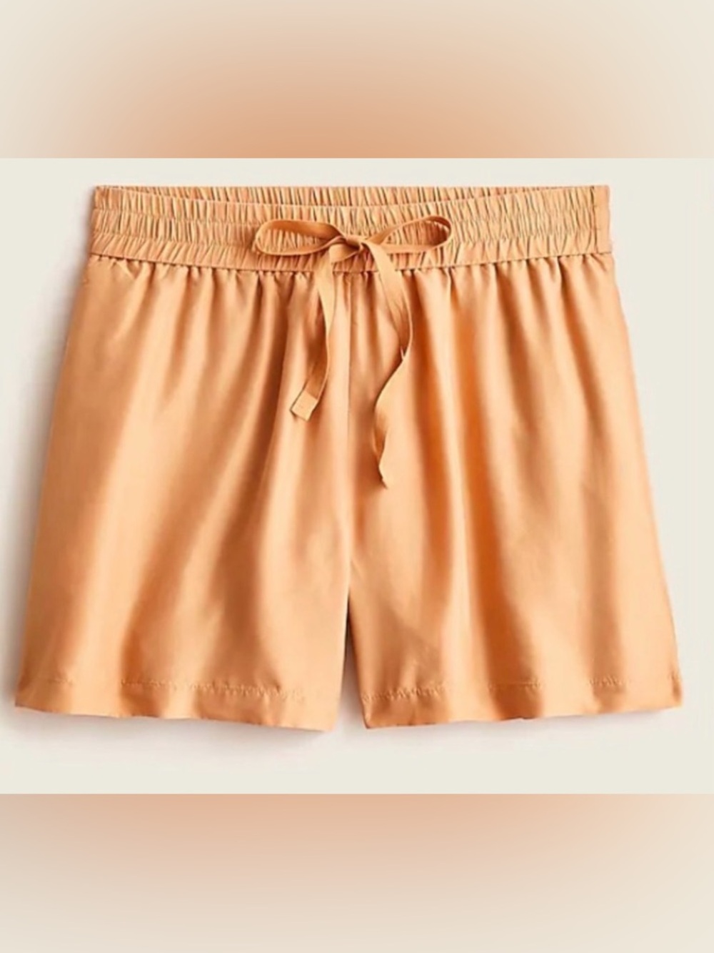 J. Crew Sandwashed Silk Elastic Waist Shorts ~ Size XXL